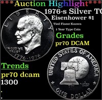 Proof ***Auction Highlight*** 1976-s Silver Eisenh