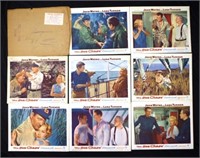 Eight original The Sea Chase lobby cards