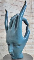 SALVADOR DALI BRONZE "Face-Hand"