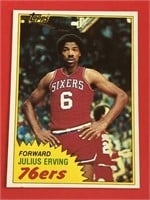 1981 Topps Julius Dr. J Erving  Card #30