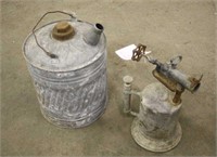 VINTAGE TORCH AND GAS CAN