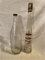 Tall Garrett & Co. Bottle and Liqueur Bottle