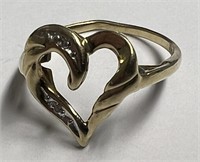 Size 5 1/2 Gold Ring, Marked 10KiK