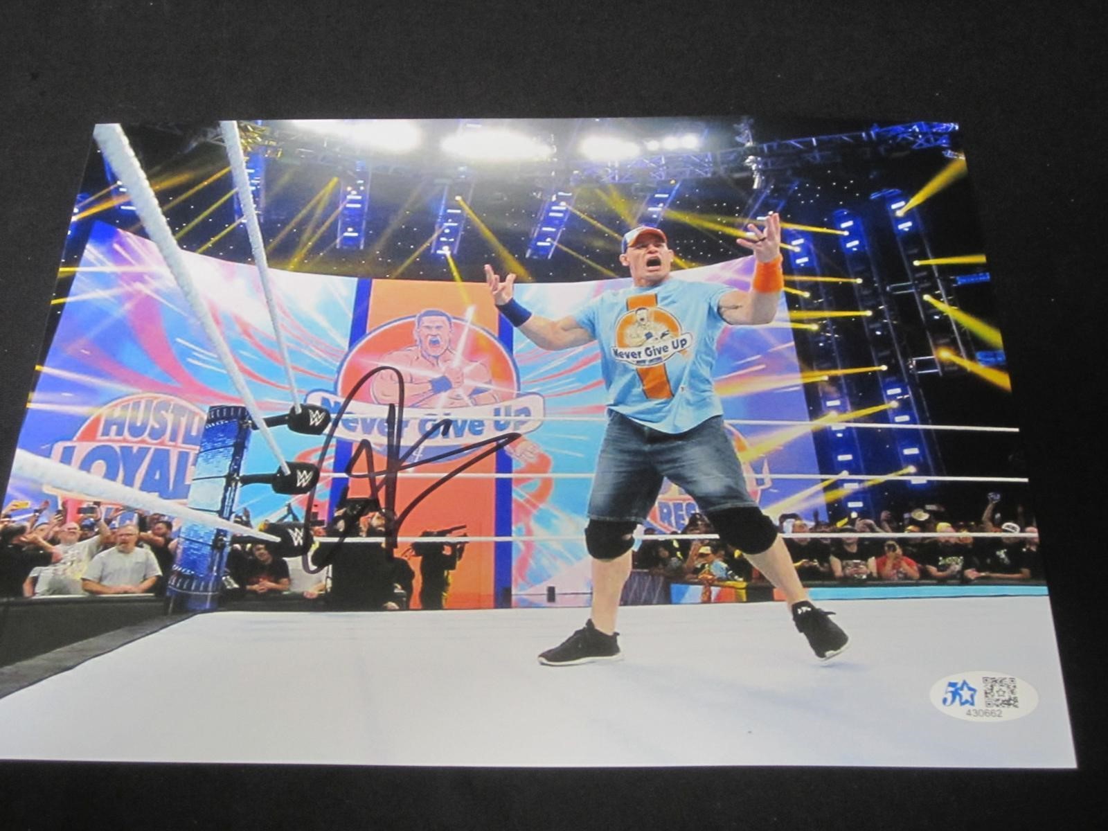 JOHN CENA SIGNED 8X10 PHOTO WWE FSG COA