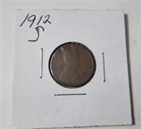 1912 S Lincoln 1 Cent Coin