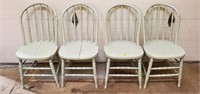 (4) Antique Painted Chairs