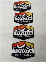 Lot of 4 Toyota Mountain Stick Pack Decal