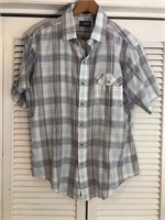 VINTAGE CAVALIER PLAID SHIRT XL