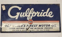 "Gulfpride" Single Sided Embossed Tin Sign