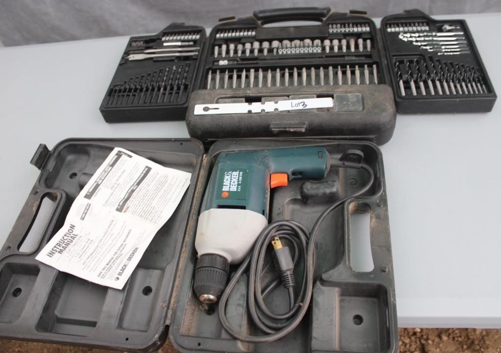 B&D drill bit set; B&D drill