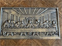 Metal Plaque of The Last Supper Bearing