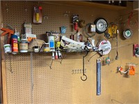 Wall of Useful: Caulk, Thinner, Lock-Ease, etc