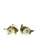 10K gold earrings