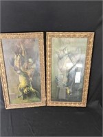 Pair of Antique Wildgame by Leroy