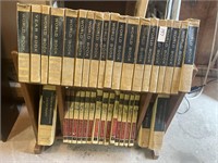 Large Collection of Vintage Books & Shelf