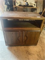 Wooden Cabinet on Casters