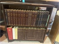 Large Collection Vintage of Books & Shelf