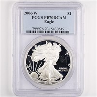 2006-W Proof Silver Eagle PCGS PR70 DCAM