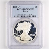 2006-W Proof Silver Eagle PCGS PR70 DCAM