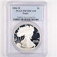 2006-W Proof Silver Eagle PCGS PR70 DCAM