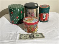 Vintage Christmas Tins