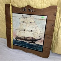 Hand Painted by Westcott "Whaling Bark 1840"