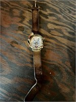 Vintage timex Elmer Fudd watch with brown leather