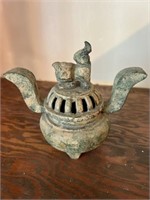 Vintage Asian inspired small teapot heavy