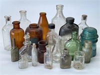 Collection of Vintage and Antique Bottles and