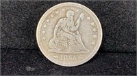 1855 Seated Liberty Silver Quarter w/ Arrows