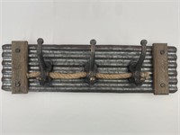 Rustic Wall Hanger Rack with Hooks
