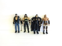 Lot 0f 4 Loose Vintage Wrestling Figures