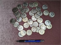 (39) Kennedy Half Dollars