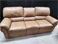 Ethan Allen Reclining Leather Sofa