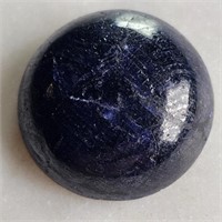 CERT 17.70 Ct Cabochon Madagascar Blue Sapphire, R