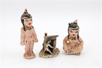 Vintage Porcelain Indian Girl Figurines