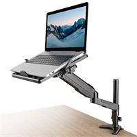 Gas Spring Laptop Mount with Adjustable Tray - Kl