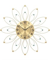 Metal Wall Clock Flower Shaped Wall Clock