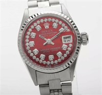 Estate $8000 Red MOP  Diamond Rolex Datejust
