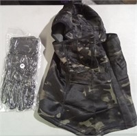 Camo Gloves & Full Face Cover - Medium