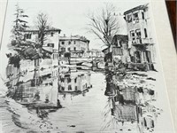 Venetian Canal Drawing