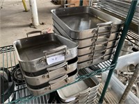 8 Vollrath Stainless Pans