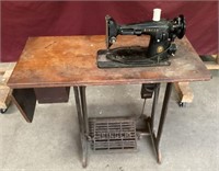 Antique Treadle Pedal Singer Sewing Machine