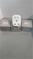 Travel plug adapter - three pieces