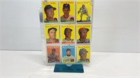 (31) TOPPS 1958 baseball cards, condition is fair