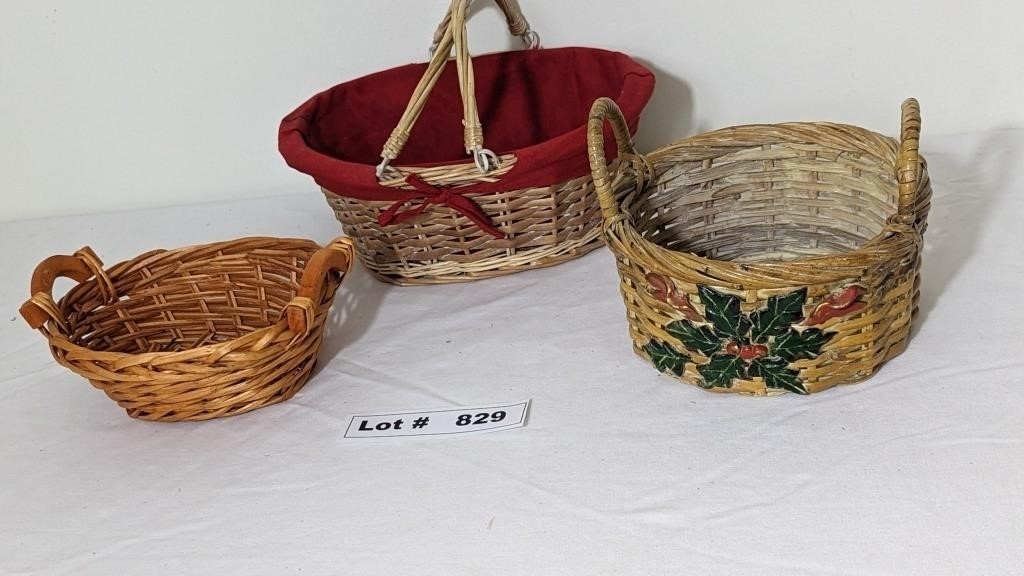 VINTAGE WICKER BASKETS