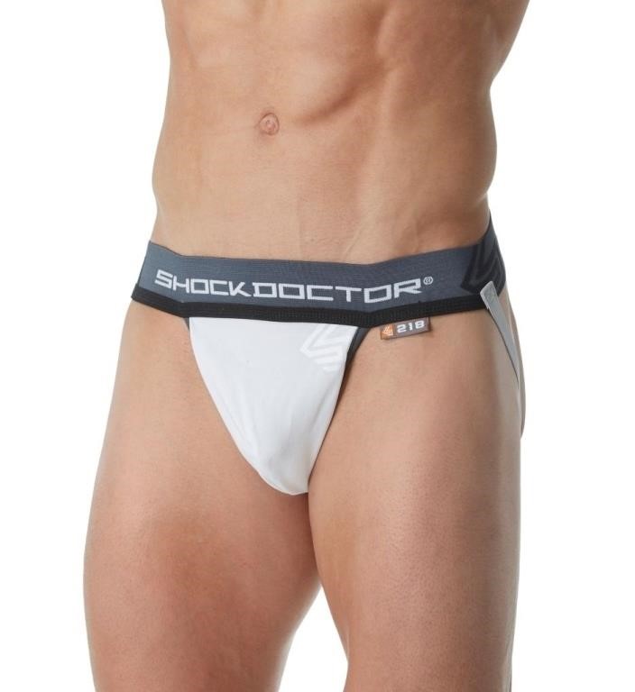 Shock Doctor Supporter W/ Cup Pocket - White