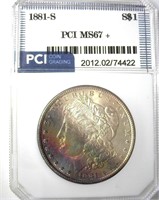 1881-S Morgan MS67+ LISTS $1700