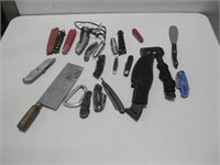 Assorted Knives Longest 12" Observed Wear