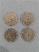 (4) 2000 Sacagawea Dollars